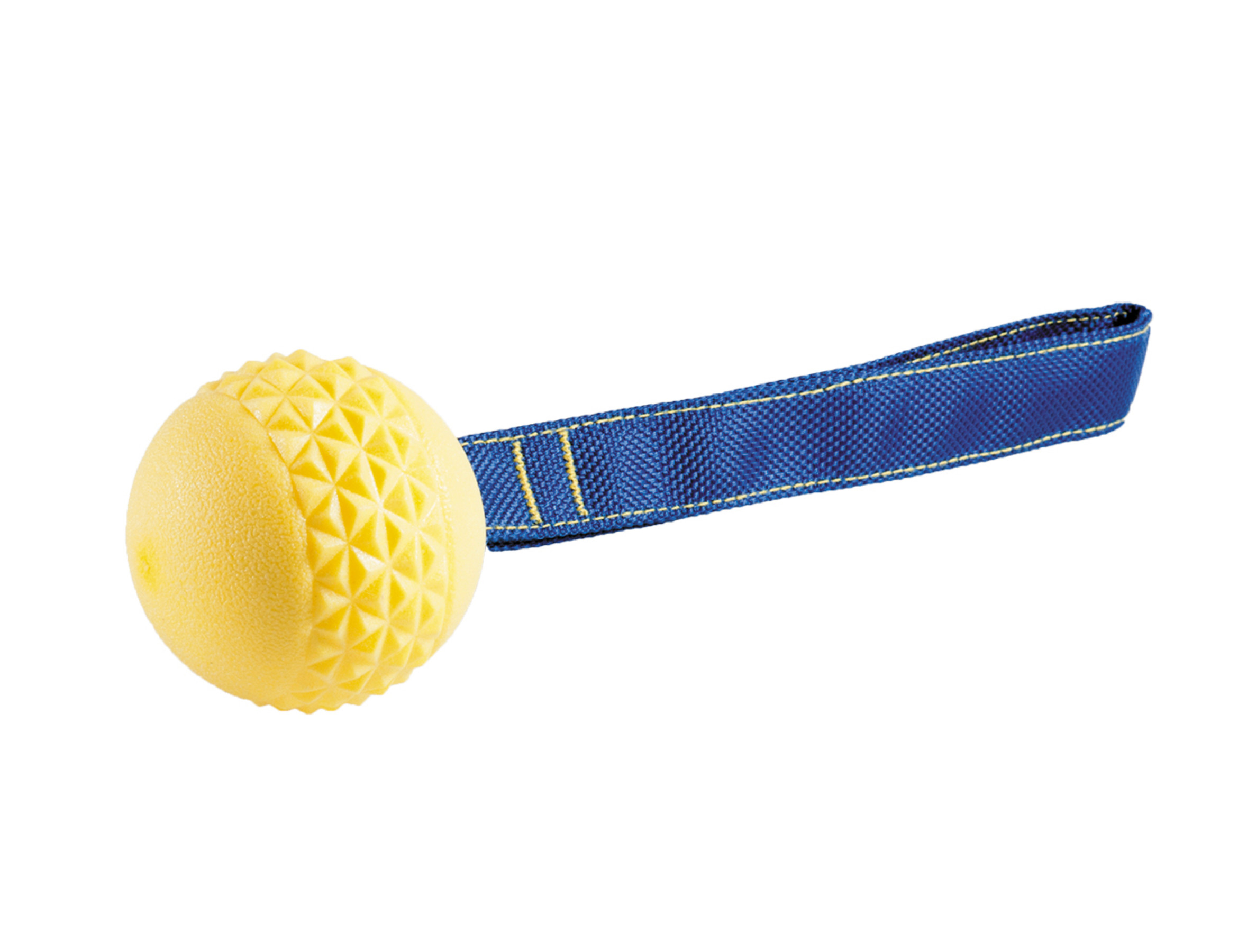 of Kwalificatie Fantasie Speelgoed hond TPR bal touw Yellow Vanilla 6,3cm | Dierencomfort